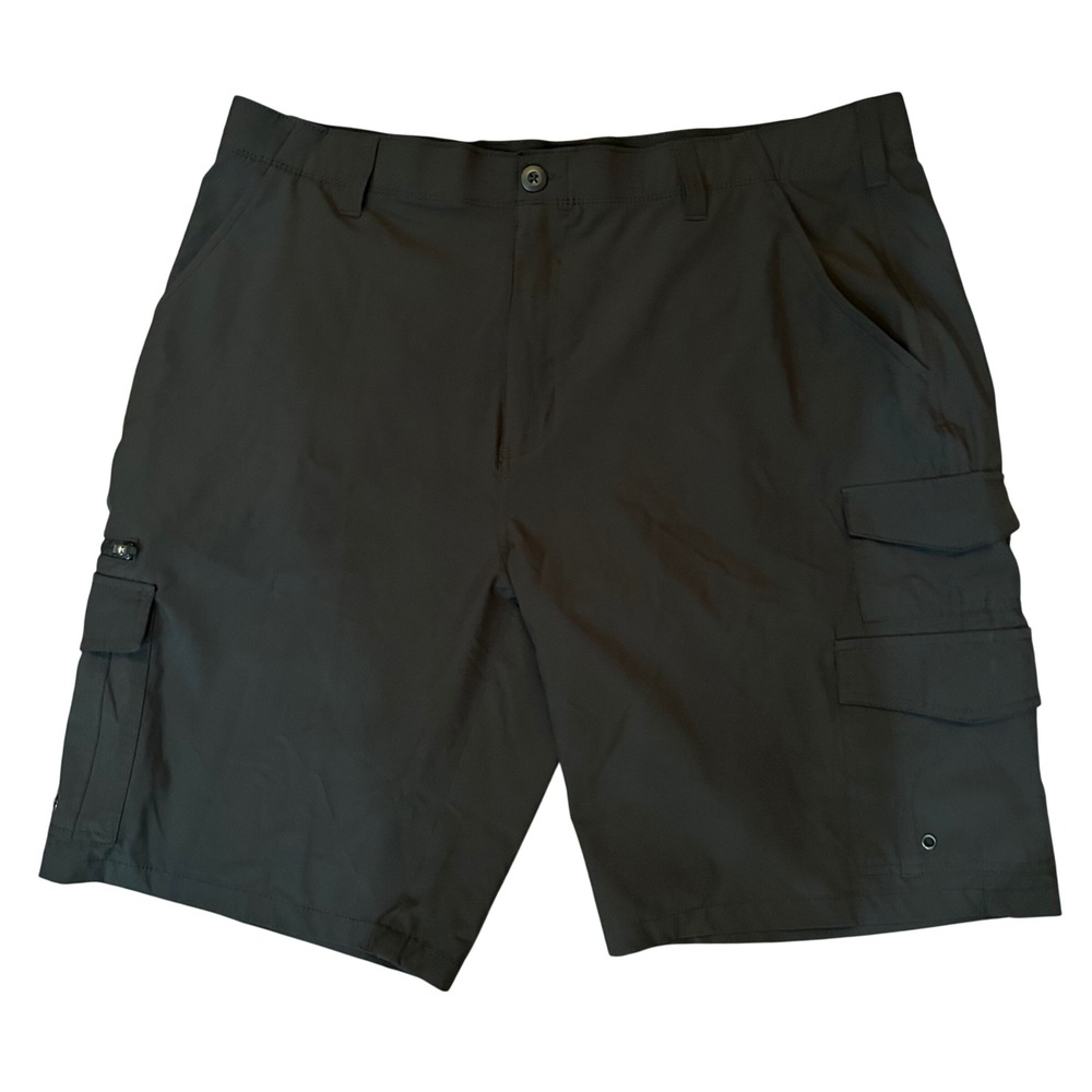 Iron Cargo Shorts Mens Black Performance Utility Hiking Outdoor Size 40